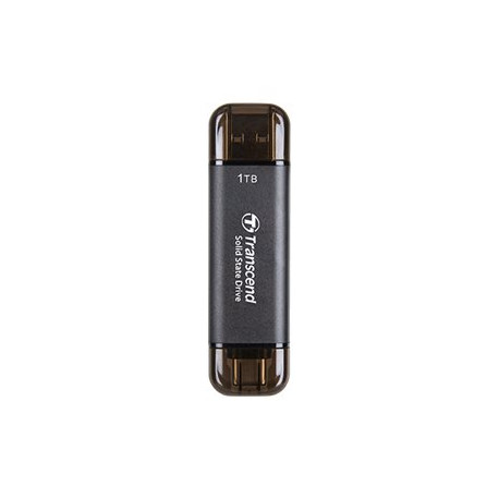 Transcend ESD310C - SSD - 1 TB - esterno (portatile) - USB 3.2 Gen 2x1 (USB-C connettore) - nero
