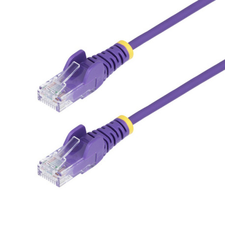 StarTech.com Cavo Ethernet CAT6 Viola da 2m- Patch UTP con Plug RJ45 Antigroviglio e Rilievi di Trazione, Cavo Lan Slim in Rame