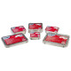 Contenitore in alluminio - 31,9 x 25,9 x 5 cm - 8 porzioni - coperchio incluso - Cuki Professional - pack 25 pezzi