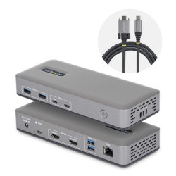 StarTech.com Docking Station USB-C Dual Monitor, HDMI 4K 60Hz, Ricarica Laptop 100W, Ethernet 1GbE, Senza Driver, Dock Multi-Mo
