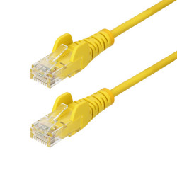 StarTech.com N6PAT25CMYLS, 0,25 m, Cat6, U/UTP (UTP), RJ-45, RJ-45, Giallo