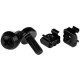 StarTech.com Viti e Dadi in Gabbia per Rack 19" e 10" con Fori Quadrati- Kit con Viti M6 da 12mm, Dadi e Rondelle- Utensile Inc