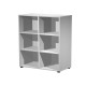 Contenitore Maxi Rainbow - 6 caselle a giorno - 80 x 40 x 120,6 cm - grigio