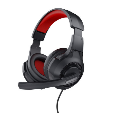 Trust 24785, Cablato, Gaming, 20 - 20000 Hz, 281 g, Cuffie, Nero, Rosso