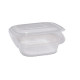 Contenitori in PP - con coperchio incernierato - 12 x 12 x 5,5 cm - Europack - conf. 50 pezzi