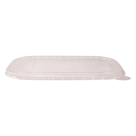 Coperchio in resina - per bowl rettangolari 500/750 ml – 17 x 12 cm - trasparente - Signor Bio - conf. 50 pezzi