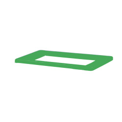 Coperchio per contenitore Bob Color - 30 x 20 x 3,5 cm - verde - Medial