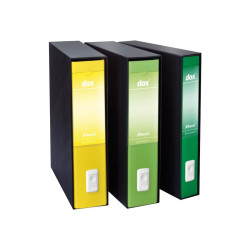 Rexel Dox Box 5 - Cartellina con meccanismo a leva - larghezza dorsale 50 mm - per A4, A4 Plus - verde