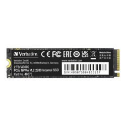 Verbatim Vi3000 - SSD - High Endurance - 2 TB - interno - M.2 2280 - PCIe 3.0 x4 (NVMe)