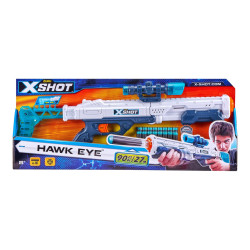 Zuru X-Shot Excel - Blaster per Dardi in schiuma Hawk Eye - 4 dardi