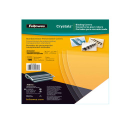 Copertine Clear - A4 - 240 micron - PVC - neutro trasparente - Fellowes - scatola 100 pezzi