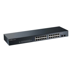 Zyxel GS1900-24 - Switch - intelligente - 24 x 10/100/1000 + 2 x Gigabit SFP (uplink) - desktop, montabile su rack