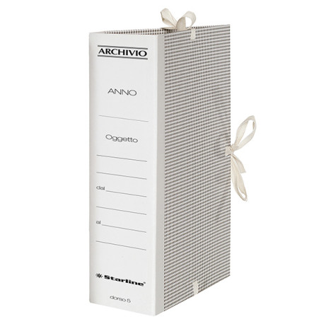 Faldone - lacci incollati - tela - 35 x 25 cm - dorso 5 cm - Starline