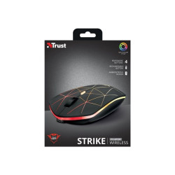 Trust GXT 117 Strike Wireless Gaming Mouse - Mouse - per destrorsi - ottica - 6 pulsanti - senza fili - 2.4 GHz - ricevitore wi