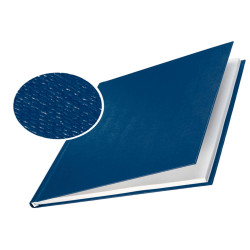 Copertine Impressbind - rigide - 7 mm - finitura lino - blu - Leitz - scatola 10 pezzi