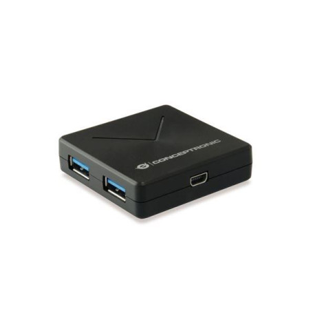4-Port USB 3.0 Hub- Detachable connection cable