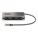 StarTech.com USB-C Multiport Adapter, 4K 60Hz HDMI/DP Video, 3-Port USB Hub, 100W Power Delivery Pass-Through, GbE, USB Type-C 