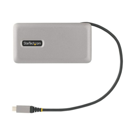 StarTech.com USB-C Multiport Adapter, HDMI/VGA, 4K 60Hz Video, 3-Port USB Hub, 100W Power Delivery Pass-Through, GbE, USB Type-
