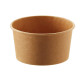 Coppetta gelato monouso - rotonda - diametro 9,5 cm - 240 ml - carta - avana - Leone - conf. 1000 pezzi