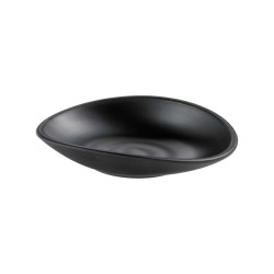 Coppetta in melamina - 13 x 11 x 3,5 cm - nero - Leone