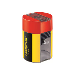 STAEDTLER Noris - Temperino con contenitore - nero, giallo - metallo