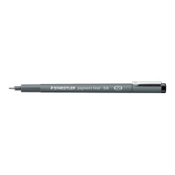 STAEDTLER pigment liner 308 - Penna a punta sottile - nero - inchiostro pigmentato - 0.6 mm