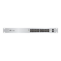 Ubiquiti UniFi Switch US-24-250W - Switch - gestito - 24 x 10/100/1000 (PoE+) + 2 x Gigabit SFP - montabile su rack - PoE+