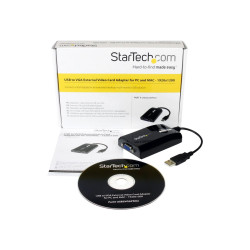 StarTech.com Adattatore USB a VGA - Scheda USB per PC e MAC- 1920x1200 (USB2VGAPRO2) - Adattatore video esterno - DisplayLink D