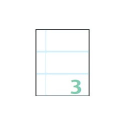 Tico - Carta - Opaca - autoadesivo permanente - bianco - 100 x 48 mm 30 etichette (10 foglio(i) x 3) etichette