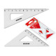 Coppia squadra Profil - 45/60gradi - 12cm - alluminio - Arda