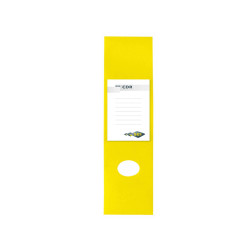 Copridorso CDR - PVC adesivo - 7 x 34,5 cm - giallo - Sei Rota - conf. 10 pezzi