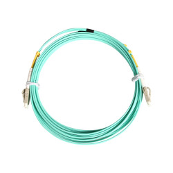 StarTech.com Cavo di rete patch in fibra ottica duplex multimodale LSZH 50/125 OM3 da 3m 10 Gb LC-LC - Acqua (A50FBLCLC3) - Cav