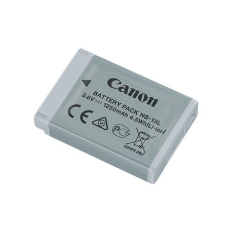 Canon Battery Pack NB-13L - Batteria - Li-Ion - 1250 mAh - per PowerShot G1, G5, G7, G9, SX620, SX720, SX730, SX740