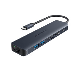Targus HD4003GL, USB tipo-C, 100 W, 10,100,1000 Mbit/s, IEEE 802.3, IEEE 802.3ab, IEEE 802.3u, Blu, MicroSD (TransFlash), SD