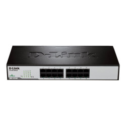 D-Link DES 1016D - Switch - unmanaged - 16 x 10/100 - desktop, montabile su rack