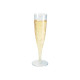 Duni - Bicchiere da champagne - 13.5 cl - usa e getta - trasparente (pacchetto di 10)