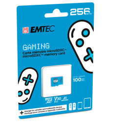 Emtec - mSD Gaming UHS-I U3 V30 A1 - Blu - 256GB - ECMSDM256GXCU3