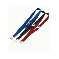 Cordoncini portabadge - larghezza 2 cm - rosso - Durable - conf. 10 pezzi