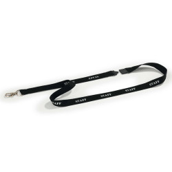 Cordoncini portabadge stampa staff - nero - 44 cm - Durable - conf. 10 pezzi