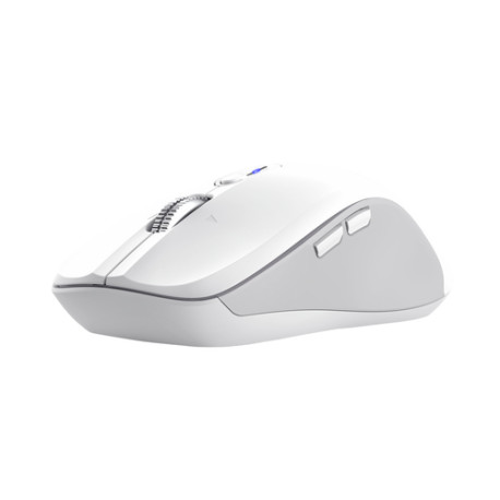 Trust 25674, Ambidestro, Bluetooth, 3200 DPI, Bianco