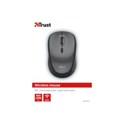 Trust Wireless Mouse Yvi - Mouse - ottica - senza fili - 2.4 GHz - ricevitore wireless USB