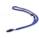 Cordoncino per portabadge - 44 x 1 cm - tessuto - blu - Durable - conf. 10 pezzi