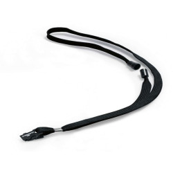 Cordoncino per portabadge - 44 x 1 cm - tessuto - nero - Durable - conf. 10 pezzi