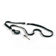 Cordoncino per portabadge - con chiocciola Yo Yo - larghezza 10 mm - filo retrattile da 80 cm - nero - Durable - conf. 10 pezzi