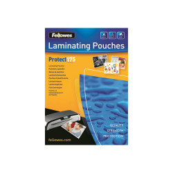 Fellowes Laminating Pouches Protect 175 Micron - 175 micron - confezione da 100 - brillante - trasparente - A3 (297 x 420 mm) r