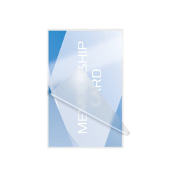 GBC Card - Lucido - confezione da 100 - trasparente - 83 x 119 mm rivestimento di plastificazione