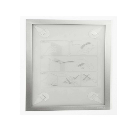 Cornice adesiva - Duraframe Wallpaper - A4 - 21 x 29,7 cm - argento - Durable