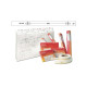 Banda appendi disegni - 55 mm x 50 m - PVC - bianco opaco - Djois