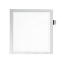 Cornice adesiva Duraframe Note - pannello magnetico - A4 (21 x 29,7 cm) - argento - Durable