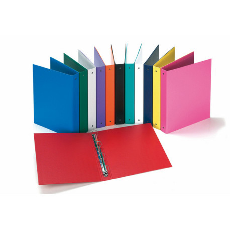 Raccoglitore Europa - 22 x 30 cm - 4 anelli tondi 30 mm - dorso 4 cm - colori assortiti - Favorit
